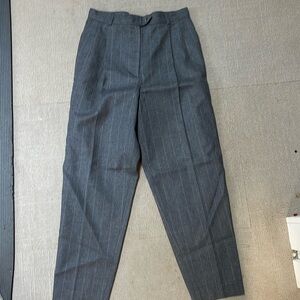 Vintage 80’s grey wool pinstripe trousers size 14